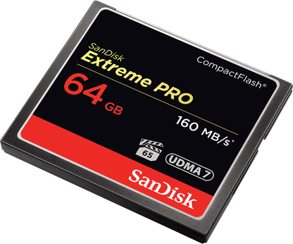 Tarjeta de Memoria CompactFlash SanDisk Extreme Pro, 64Gb, UDMA 7 SDCFXPS-064G-X46