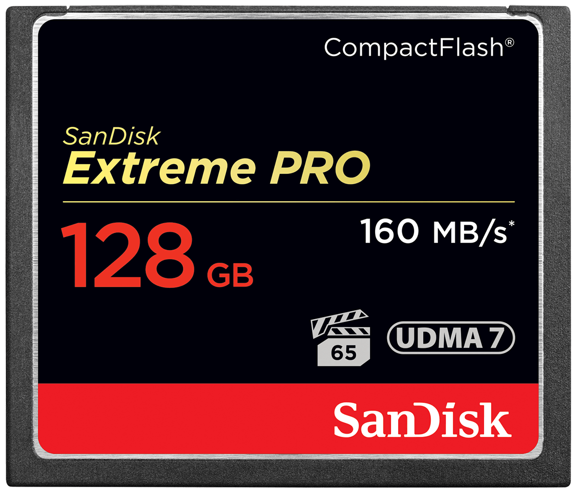 Tarjeta de Memoria CompactFlash SanDisk Extreme Pro, 128Gb, UDMA 7 SDCFXPS-128G-X46