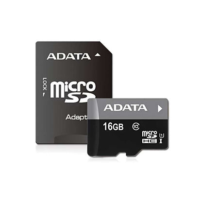 Tarjeta de memoria microSDHC Adata Premier, 16Gb, Clase 10 / UHS-1 U1, Con adaptador AUSDH16GUICL10-RA1 AUSDH16GUICL10-RA1 