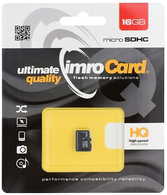 Tarjeta de Memoria microSDHC Imro, 16Gb, Clase 6 MicroSD4/16G