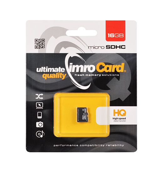 Tarjeta de Memoria microSDHC Imro, 16Gb, Clase 10 / UHS-1 U1