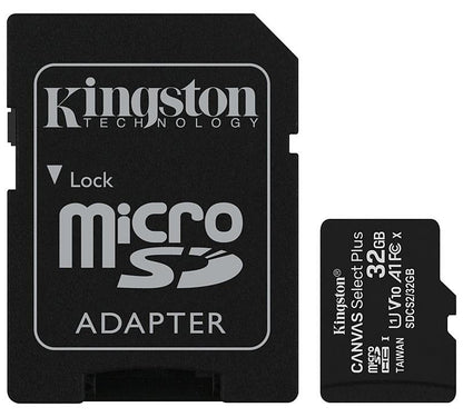 Tarjeta de memoria microSDHC Kingston Canvas Select Plus Android A1, 32Gb, Clase 10 / UHS-1 U1, con adaptador SDCS2/32GB