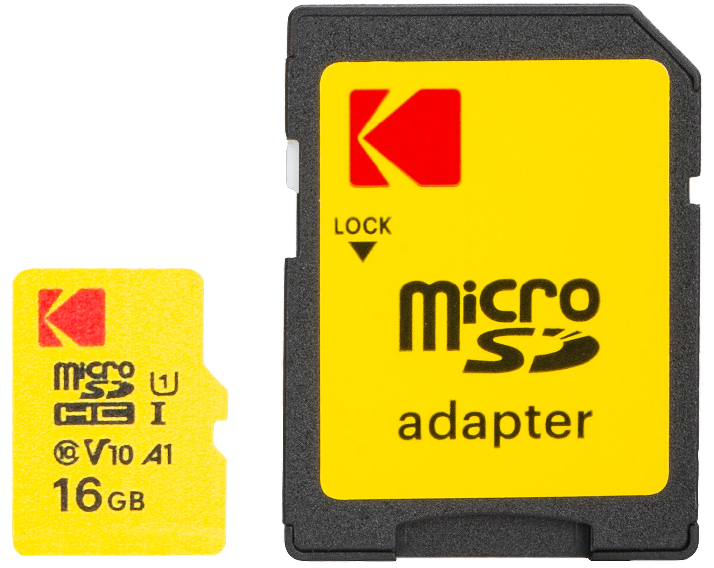Tarjeta de Memoria microSDHC Kodak Extra Performance, 16Gb, Clase 10 / UHS-1 U1, Con Adaptador EKMSDM16GHC10J6
