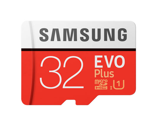 Tarjeta de Memoria microSDHC Samsung Evo Plus, 32Gb, Clase 10 / UHS-1 U1, Con Adaptador MB-MC32GA/APC
