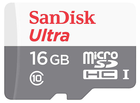 Tarjeta de memoria SanDisk Ultra Android microSDHC, 16Gb, Clase 10 / UHS-1 U1 SDSQUNS-016G-GN3MN SDSQUNS-016G-GN3MN