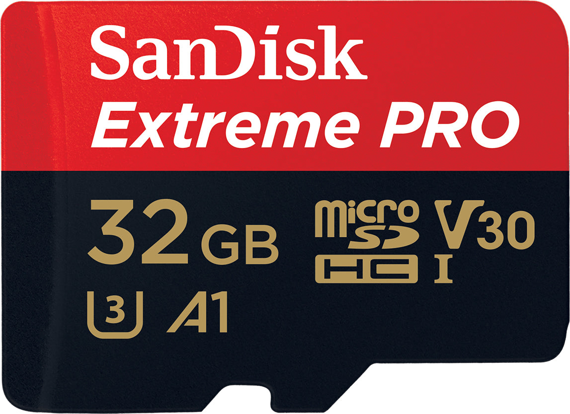 Tarjeta de memoria microSDHC SanDisk Extreme Pro, 32Gb, Clase 10 / UHS-1 U3, Con Adaptador SDSQXCG-032G-GN6MA