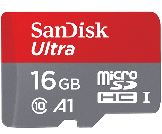 Tarjeta de Memoria microSDHC SanDisk Ultra Android A1, 16Gb, Clase 10 / UHS-1 U1 SDSQUAR-016G-GN6MN
