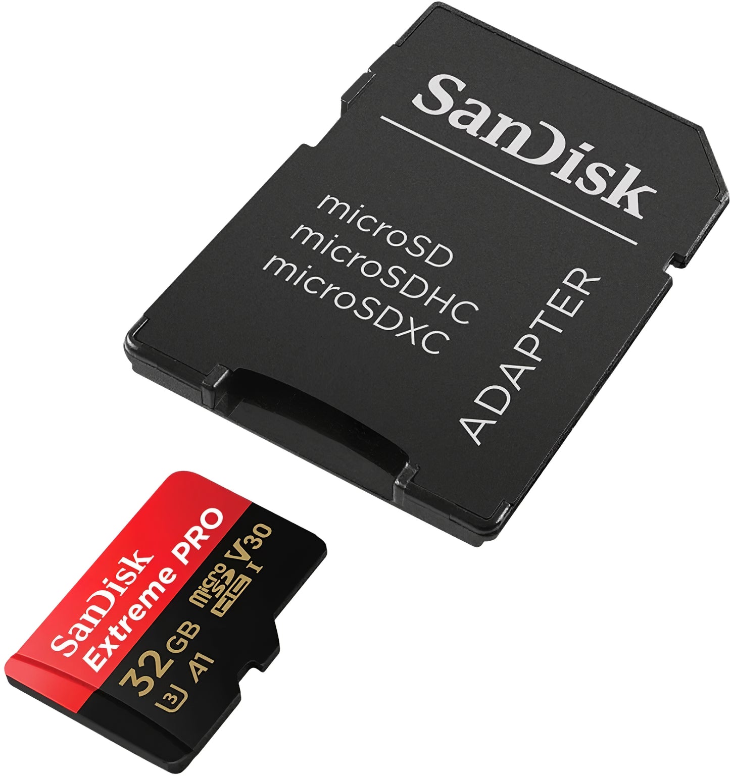 Tarjeta de memoria microSDHC SanDisk Extreme Pro, 32Gb, Clase 10 / UHS-1 U3, Con Adaptador SDSQXCG-032G-GN6MA