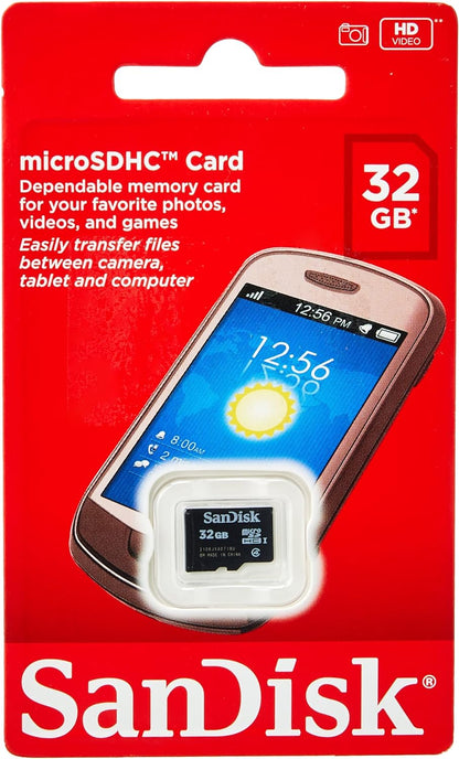 Tarjeta de memoria SanDisk microSDHC, 32 Gb, Clase 4 SDSDQM-032G-B35 