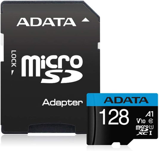 Tarjeta de Memoria microSDXC Adata Premier, 128Gb, Clase 10 / UHS-1 U1, Con Adaptador AUSDX128GUICL10A1-RA1