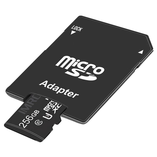 Tarjeta de Memoria microSDXC Imro, 256Gb, Clase 10 / UHS-1 U3, Con Adaptador