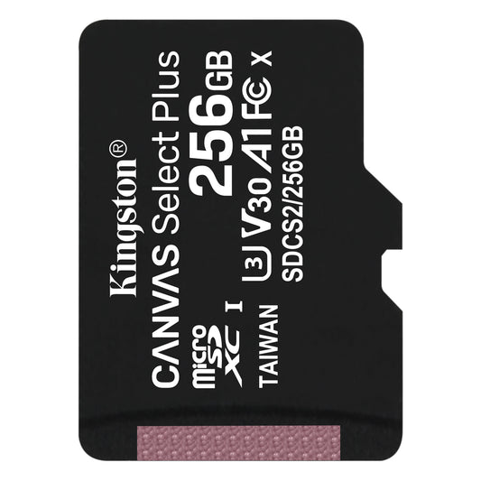 Kingston Canvas Select Plus Android A1 Tarjeta de memoria microSDXC Kingston Canvas Select Plus Android A1, 256Gb, Clase 10 / UHS-1 U1 SDCS2/256GBSP 