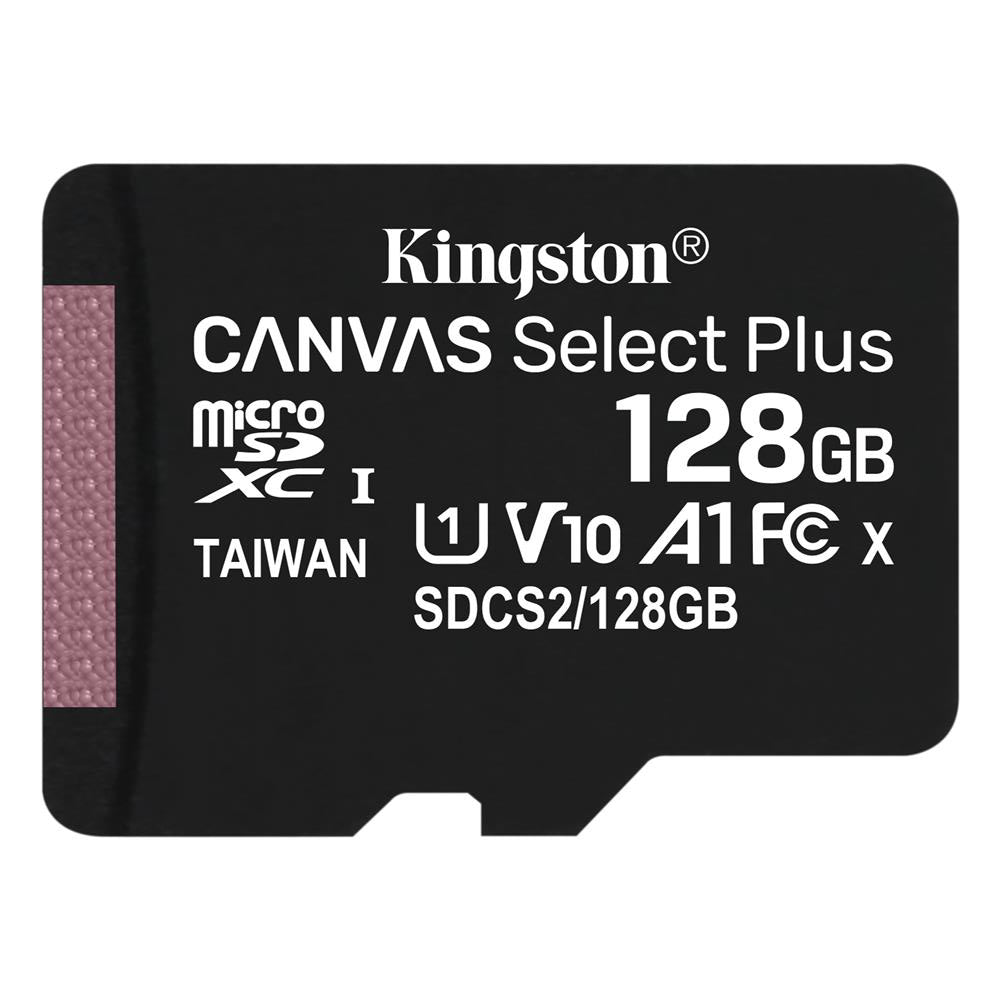 Tarjeta de memoria Kingston Canvas Select Plus, 128Gb, Clase 10 / UHS-1 U1 SDCS2/128GBSP microSDXC