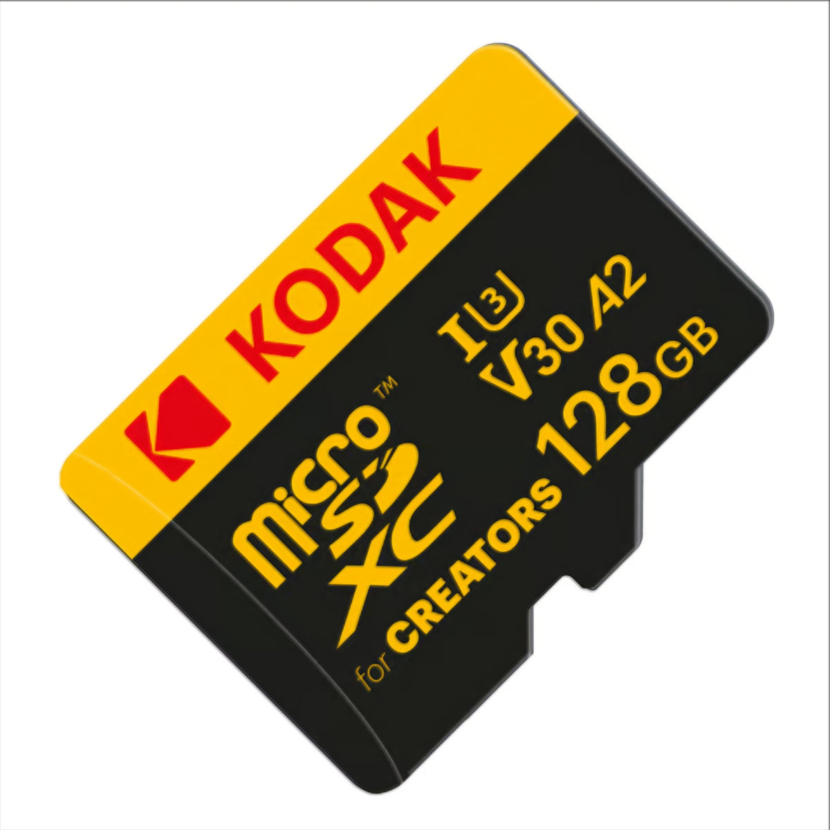 Tarjeta de Memoria microSDXC Kodak for Creators, 128Gb, Clase 10 / UHS-1 U3, Con Adaptador EKMSDM128GXCU3CR
