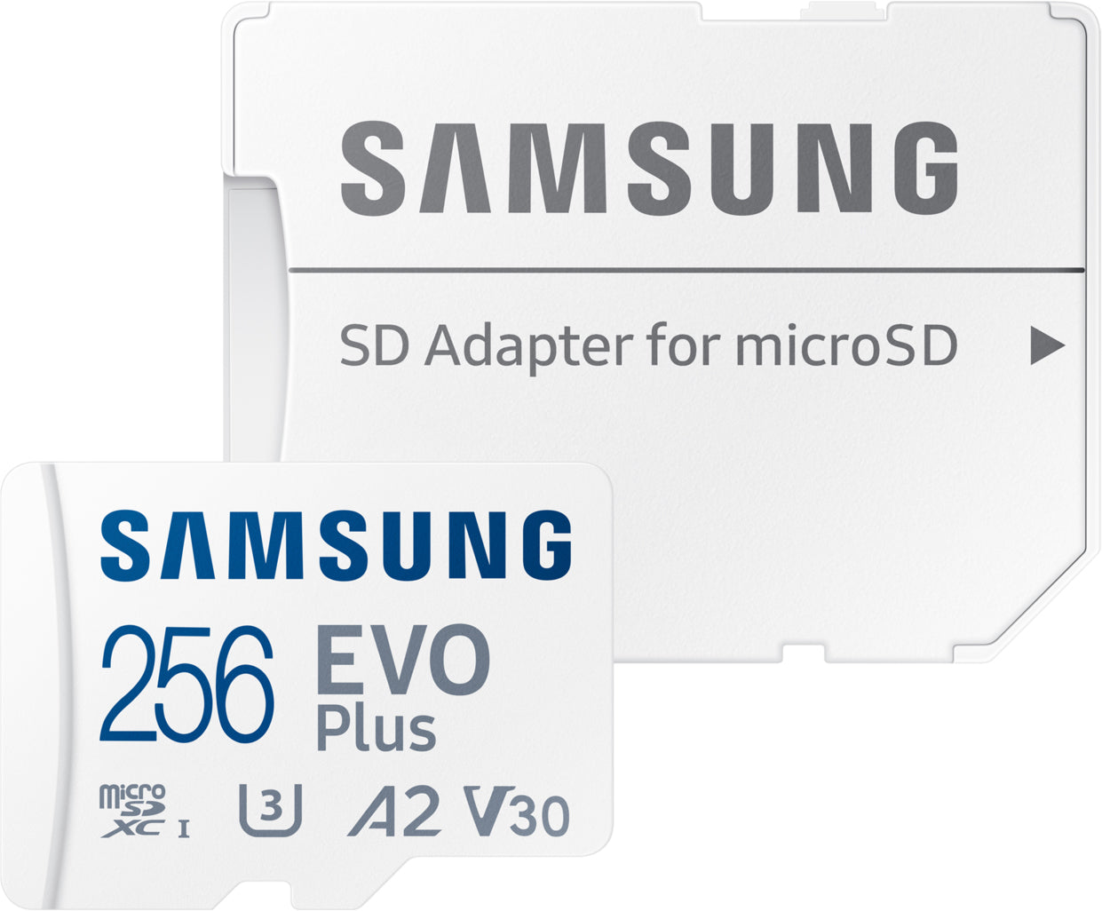 Tarjeta de memoria microSDXC Samsung Evo Plus, 256Gb, Clase 10 / UHS-1 U3, con adaptador MB-MC256SA/EU 