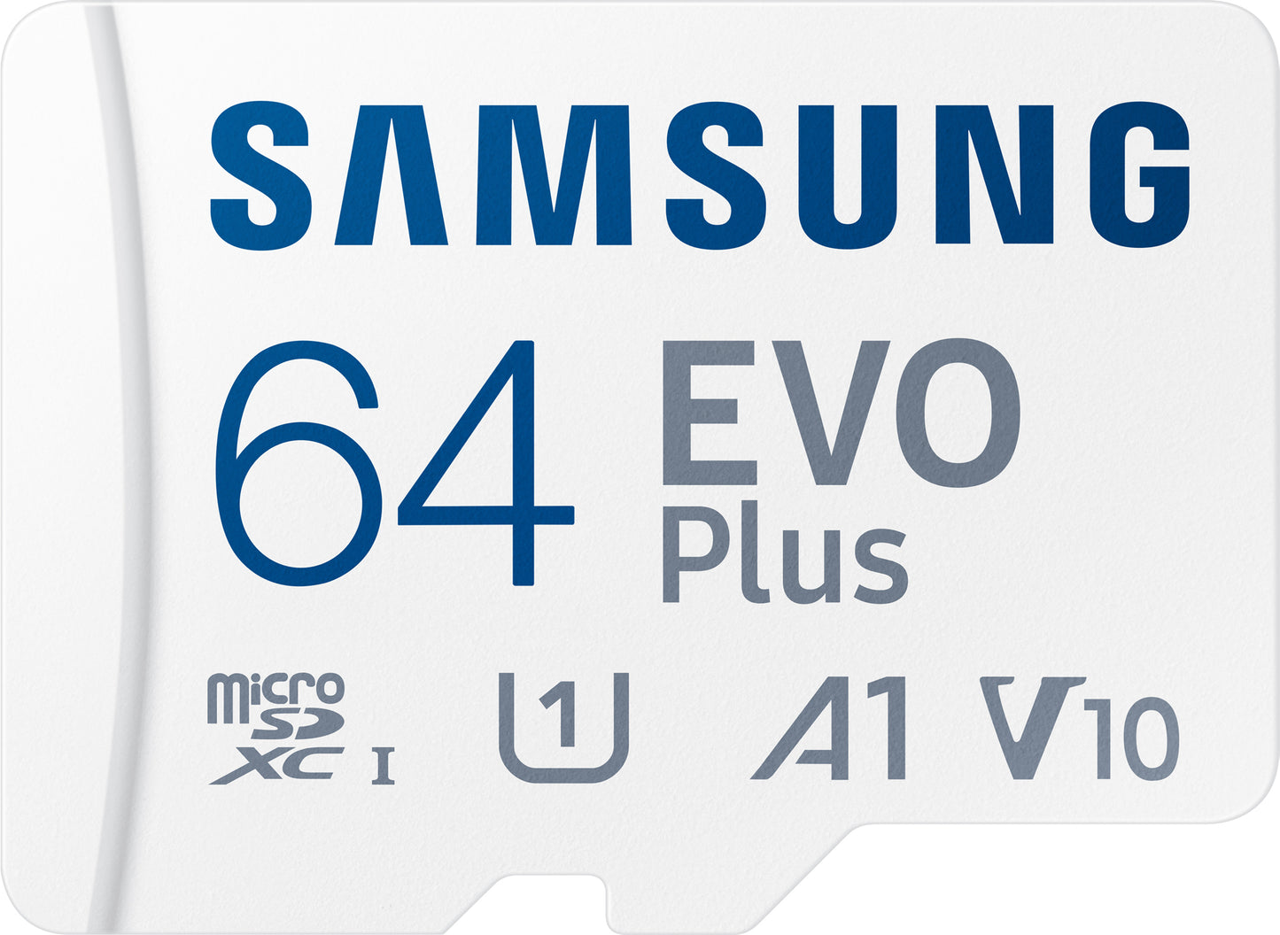 Tarjeta de memoria microSDXC Samsung Evo Plus, 64Gb, Clase 10 / UHS-1 U1, Con adaptador MB-MC64KA/EU MB-MC64KA/EU