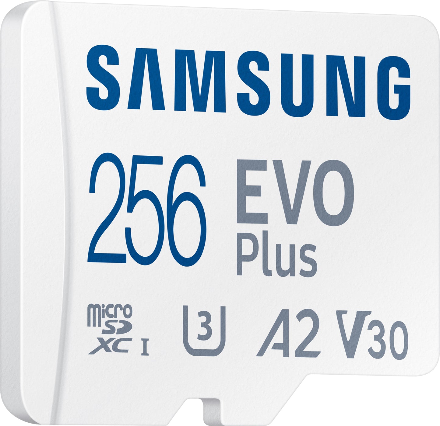 Tarjeta de memoria Samsung Evo Plus microSDXC, 256Gb, Clase 10 / UHS-1 U3, con adaptador MB-MC256KA/EU