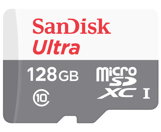 Tarjeta de Memoria microSDXC SanDisk Ultra, 128Gb, Clase 10 SDSQUNR-128G-GN6MN
