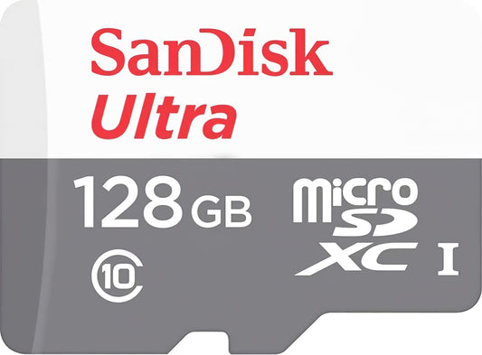 Tarjeta de memoria SanDisk Ultra Android microSDXC, 128 Gb, Clase 10 / UHS-1 U1 SDSQUNR-128G-GN3MN 