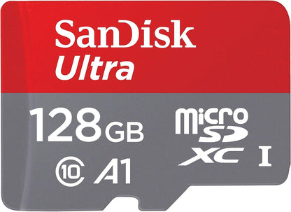 Tarjeta de Memoria microSDXC SanDisk Ultra Android A1, 128Gb, Clase 10 / UHS-1 U1 SDSQUAB-128G-GN6MN