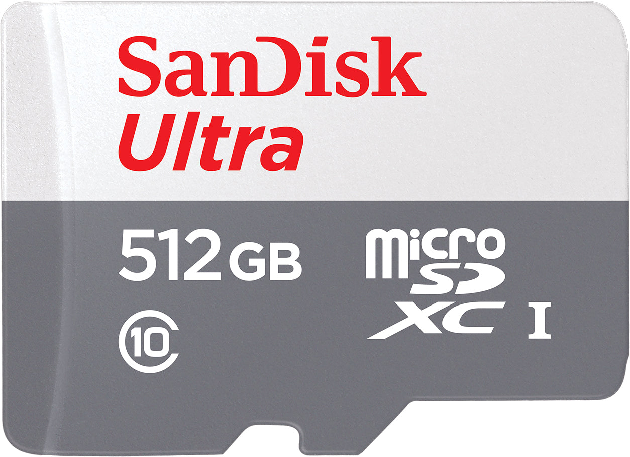 Tarjeta de Memoria microSDXC SanDisk Ultra, 512Gb, Clase 10 SDSQUNR-512G-GN3MN