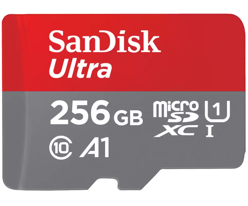 Tarjeta de Memoria microSDXC SanDisk Ultra Android A1, 256Gb, Clase 10 / UHS-1 U1 SDSQUAC-256G-GN6MN