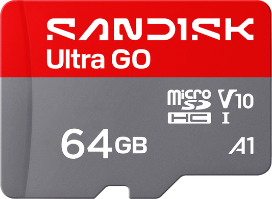 Tarjeta de Memoria microSDXC SanDisk Ultra GO Android A1, 64Gb, Clase 10 / UHS-1 U1 SDSQUGN-064G-GN6MN