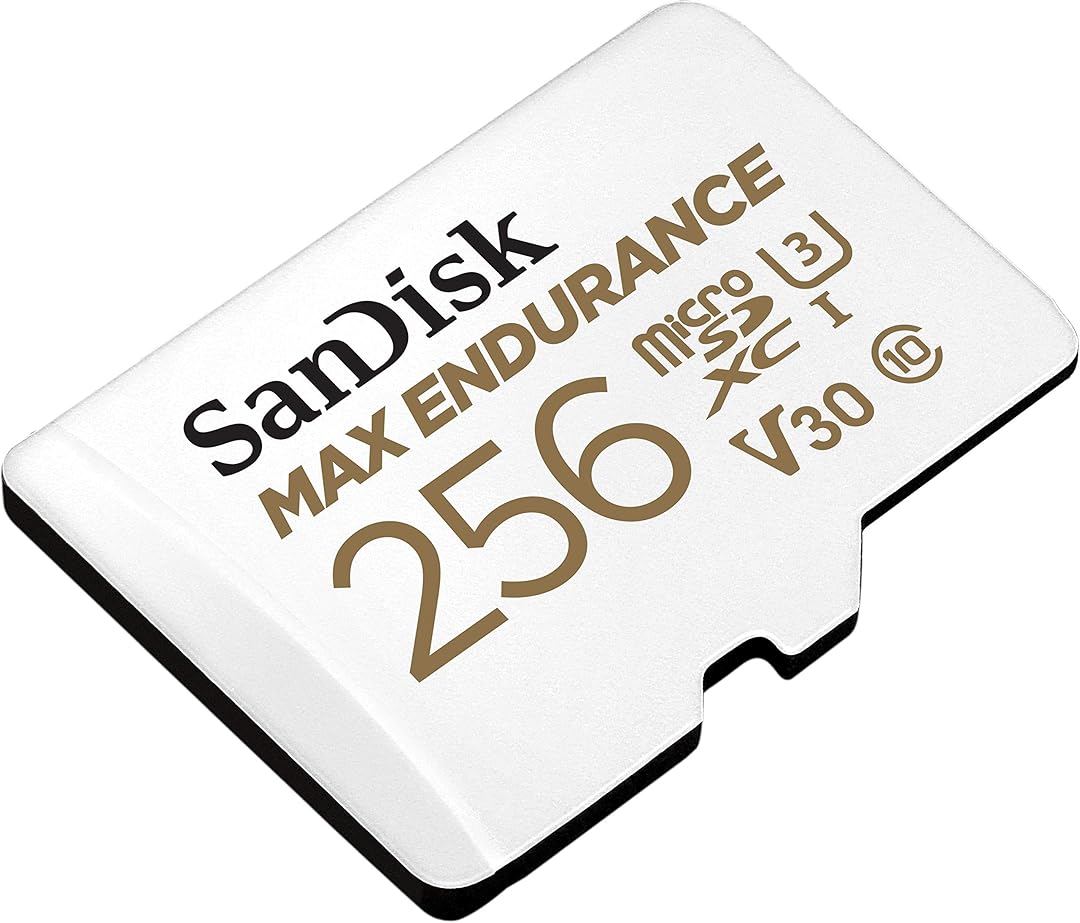 Tarjeta de Memoria microSDXC SanDisk MAX Endurance, 256Gb, Clase 10 / UHS-1 U3, Con Adaptador SDSQQVR-256G-GN6IA