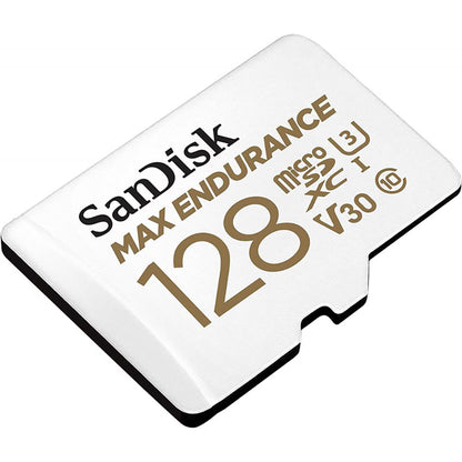 Tarjeta de Memoria microSDXC SanDisk MAX Endurance, 128Gb, Clase 10 / UHS-1 U3, Con Adaptador SDSQQVR-128G-GN6IA