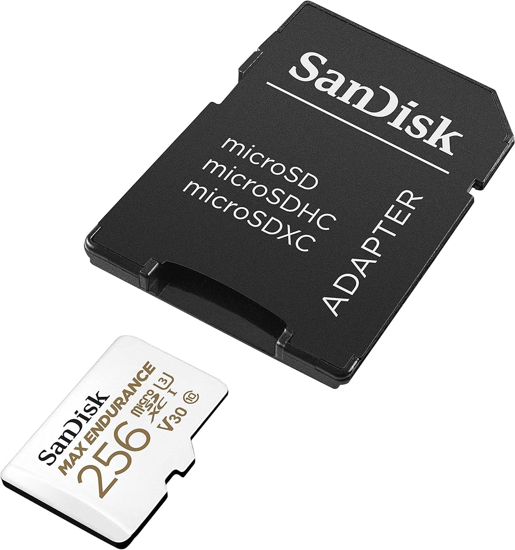 Tarjeta de Memoria microSDXC SanDisk MAX Endurance, 256Gb, Clase 10 / UHS-1 U3, Con Adaptador SDSQQVR-256G-GN6IA
