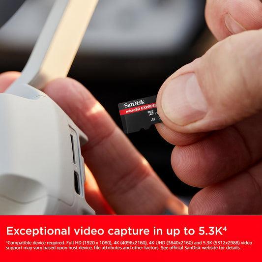 Tarjeta de Memoria microSDXC SanDisk Express, 512Gb, Clase 10 / UHS-1 U3 SDSQXFN-512G-GN4NN