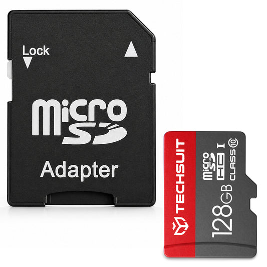 Tarjeta de Memoria microSDXC Techsuit THCM26, 128Gb, Clase 10, Con Adaptador