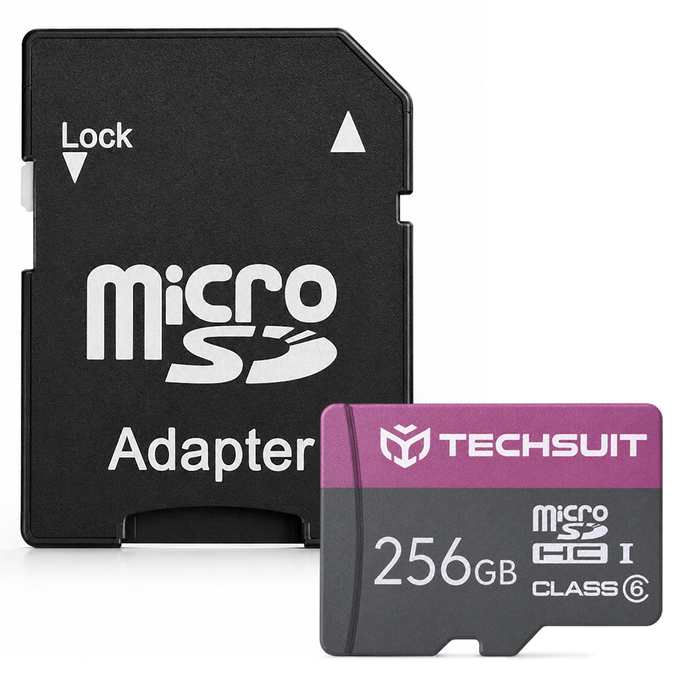 Tarjeta de Memoria microSDXC Techsuit THCM27, 256Gb, Clase 6, Con Adaptador