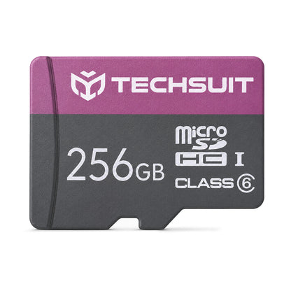 Tarjeta de Memoria microSDXC Techsuit THCM27, 256Gb, Clase 6, Con Adaptador