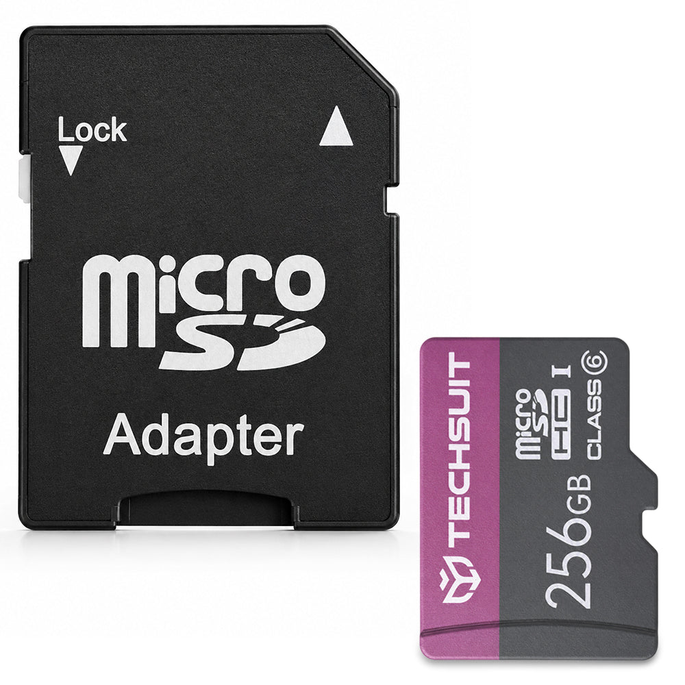 Tarjeta de Memoria microSDXC Techsuit THCM27, 256Gb, Clase 6, Con Adaptador