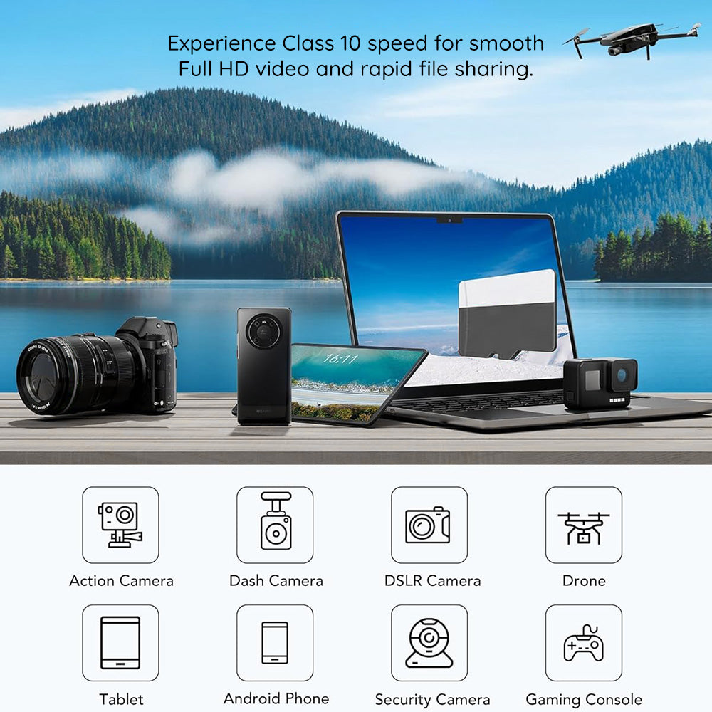 Tarjeta de Memoria microSDXC Techsuit THCM27, 256Gb, Clase 6, Con Adaptador