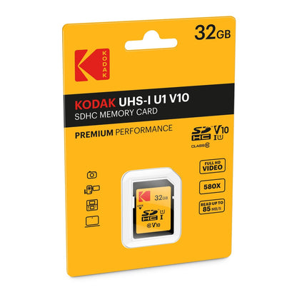 Tarjeta de Memoria SDHC Kodak Premium Performance, 32Gb, Clase 10 / UHS-1 U1 EKMSD32GHC10K