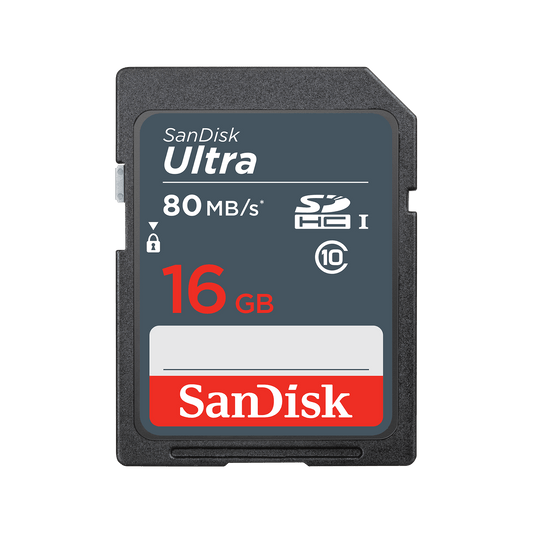 Tarjeta de Memoria SDHC SanDisk Ultra, 16Gb, Clase 10 SDSDUNS-016G-GN3IN