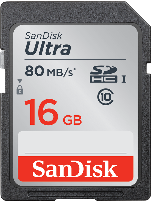 Tarjeta de Memoria SDHC SanDisk Ultra, 16Gb, Clase 10 SDSDUNC-016G-GN6IN