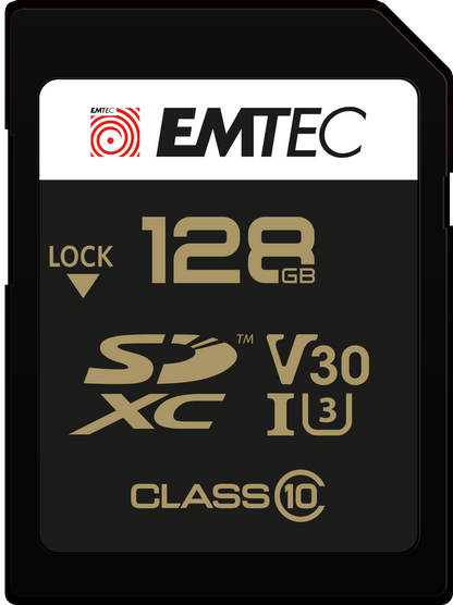 Tarjeta de Memoria SDXC Emtec SpeedIn Pro, 128Gb, Clase 10 / UHS-1 U3 ECMSD128GXC10SP