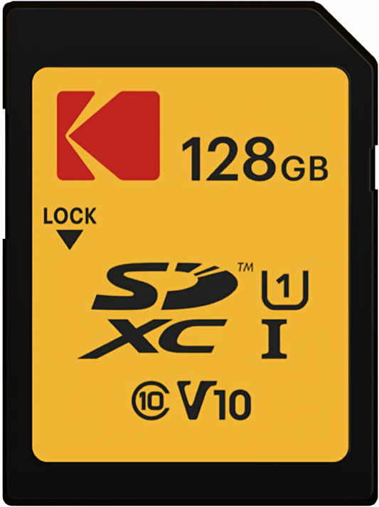 Tarjeta de Memoria SDXC Kodak Premium Performance, 128Gb, Clase 10 / UHS-1 U1 EKMSD128GXC10K