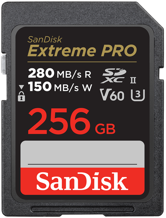 Tarjeta de Memoria SDXC SanDisk Extreme Pro, 256Gb, Clase 10 / UHS-2 U3 SDSDXEP-256G-GN4IN