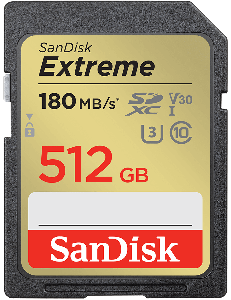 Tarjeta de Memoria SDXC SanDisk Extreme, 512Gb, Clase 10 / UHS-1 U3 SDSDXVV-512G-GNCIN