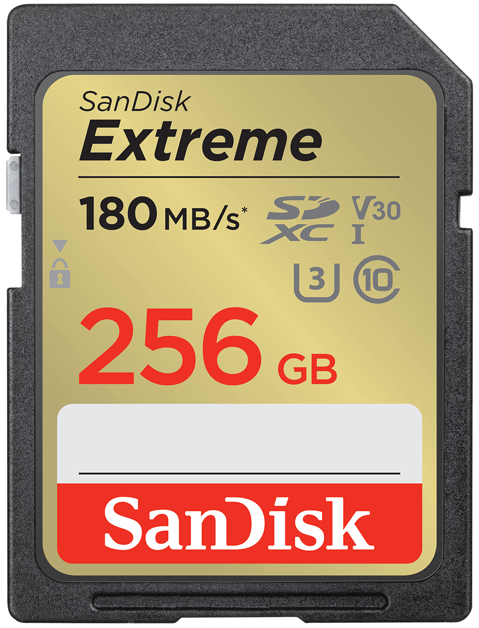 Tarjeta de Memoria SDXC SanDisk Extreme, 256Gb, Clase 10 / UHS-1 U3 SDSDXVV-256G-GNCIN