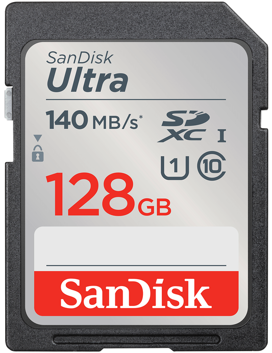 Tarjeta de Memoria SDXC SanDisk Ultra, 128Gb, Clase 10 / UHS-1 U1 SDSDUNB-128G-GN6IN