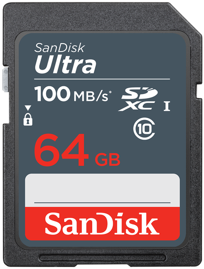 Tarjeta de Memoria SDXC SanDisk Ultra, 64Gb, Clase 10 SDSDUNR-064G-GN3IN