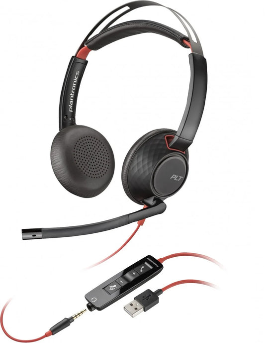 Auriculares Call Center USB-C HP Poly Blackwire C5220, Negros 80R97AA