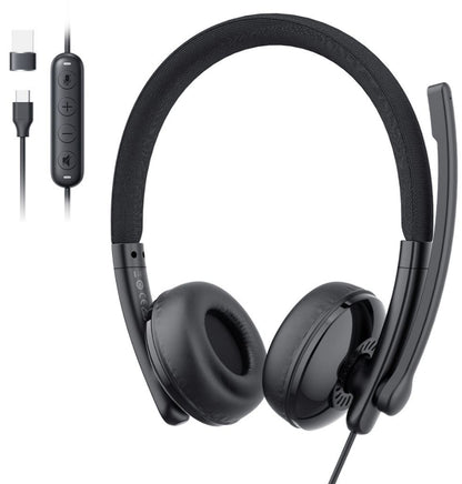 Auricular Call Center USB-C / USB-A EMEET GeniusCall HS50, Negro