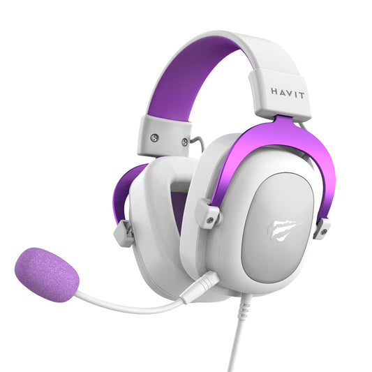 Auriculares Gaming 3.5mm HAVIT H2002D, 2m, Morado