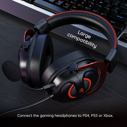 Auriculares Gaming 3.5mm HAVIT H2002E Pro, 2m, Negros